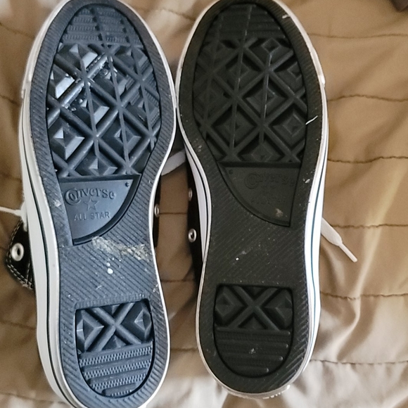 Black,White & Black Checkered Converse - Picture 4 of 4